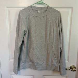 Lululemon Grey Scuba Crewneck Sweatshirt